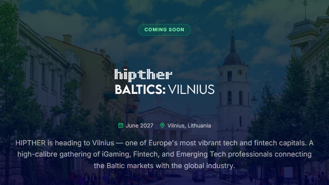 HIPTHER Fintech Summit Vilnius 2027